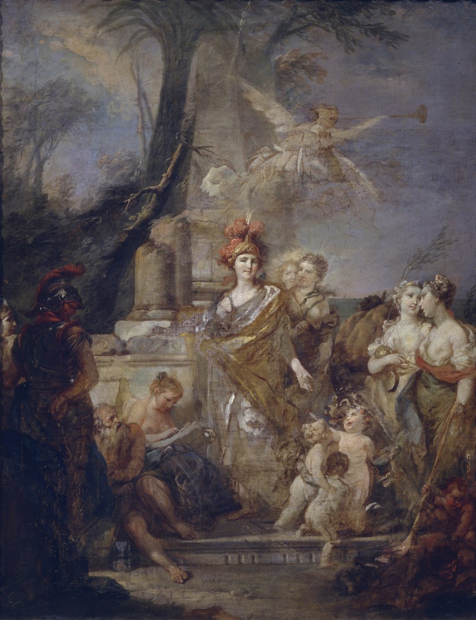 Catalina II como Minerva en el Círculo de las Musas de Stefano Torelli