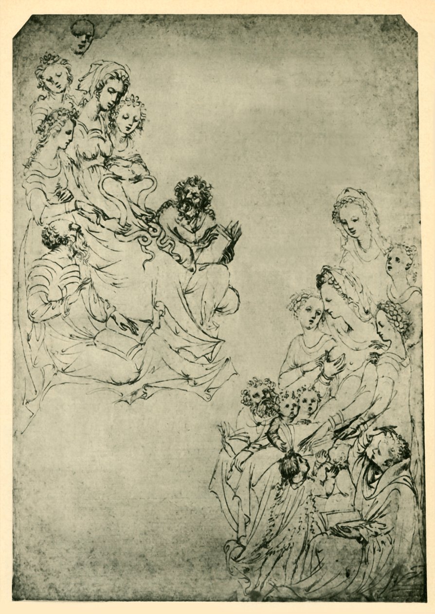 Alegoría de las Artes Liberales: Lógica y Gramática, principios del siglo XV, 1943 de Stefano da Verona