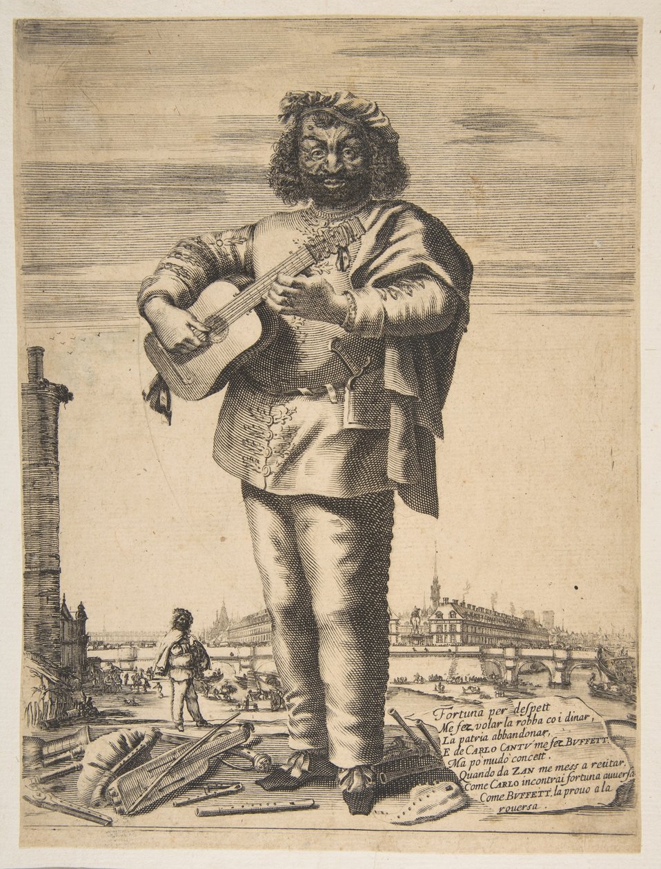 Carlo Cantu llamado Buffetto de Stefano della Bella, Jean Couvay
