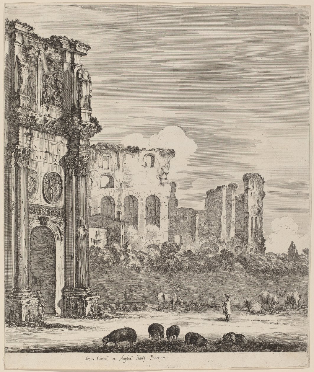 Arco de Constantino, 1656 de Stefano della Bella