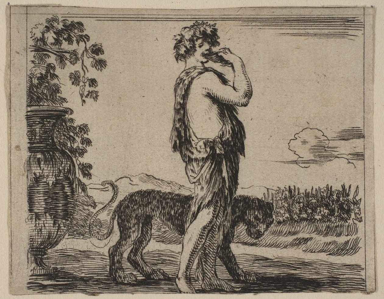 Baco, del Juego de la Mitología, 1644 de Stefano della Bella