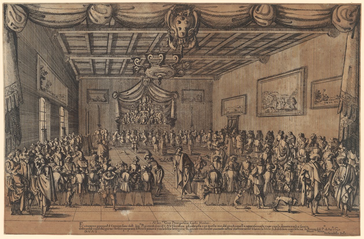 Banquete de los Agradables de Stefano della Bella