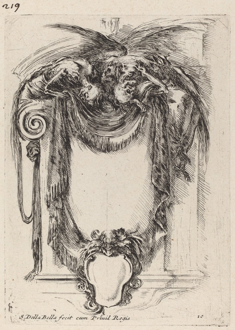 Cartucho suspendido de cadáveres, 1647 de Stefano della Bella