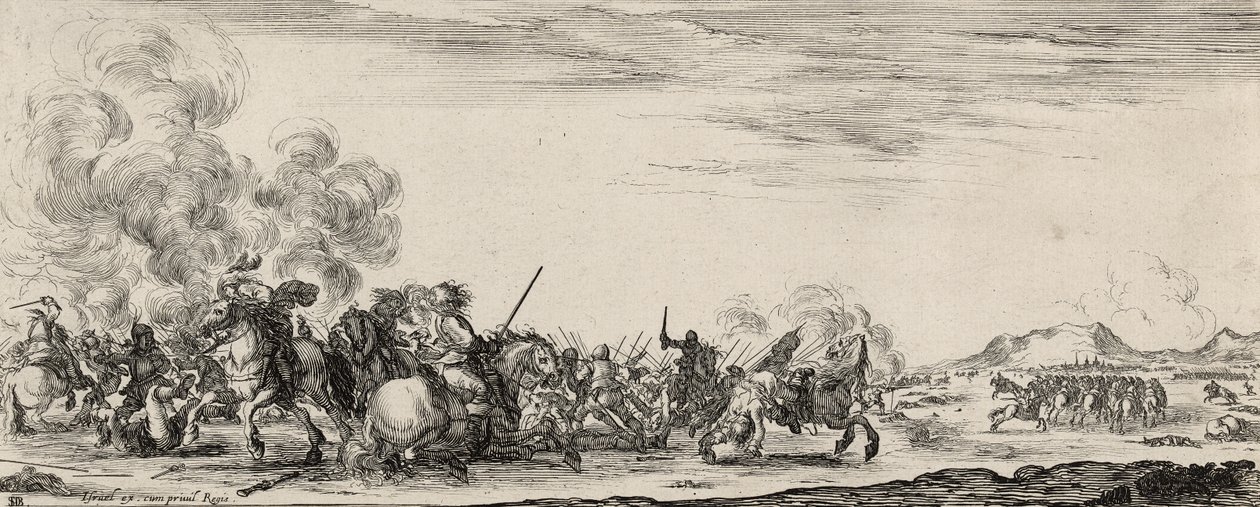 Choque de caballería de Stefano della Bella