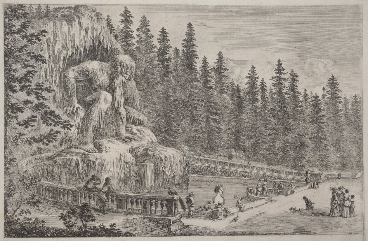 Estatua colosal de los Apeninos de Stefano della Bella
