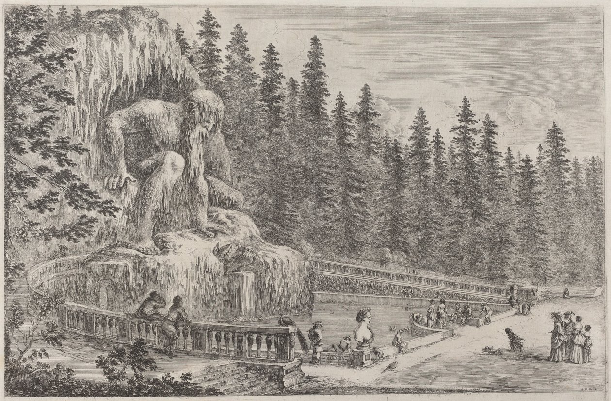 Estatua colosal de los Apeninos de Stefano della Bella