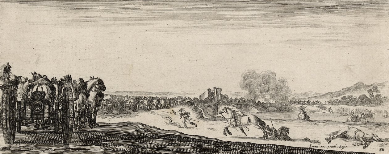 Conducción de cañones de Stefano della Bella