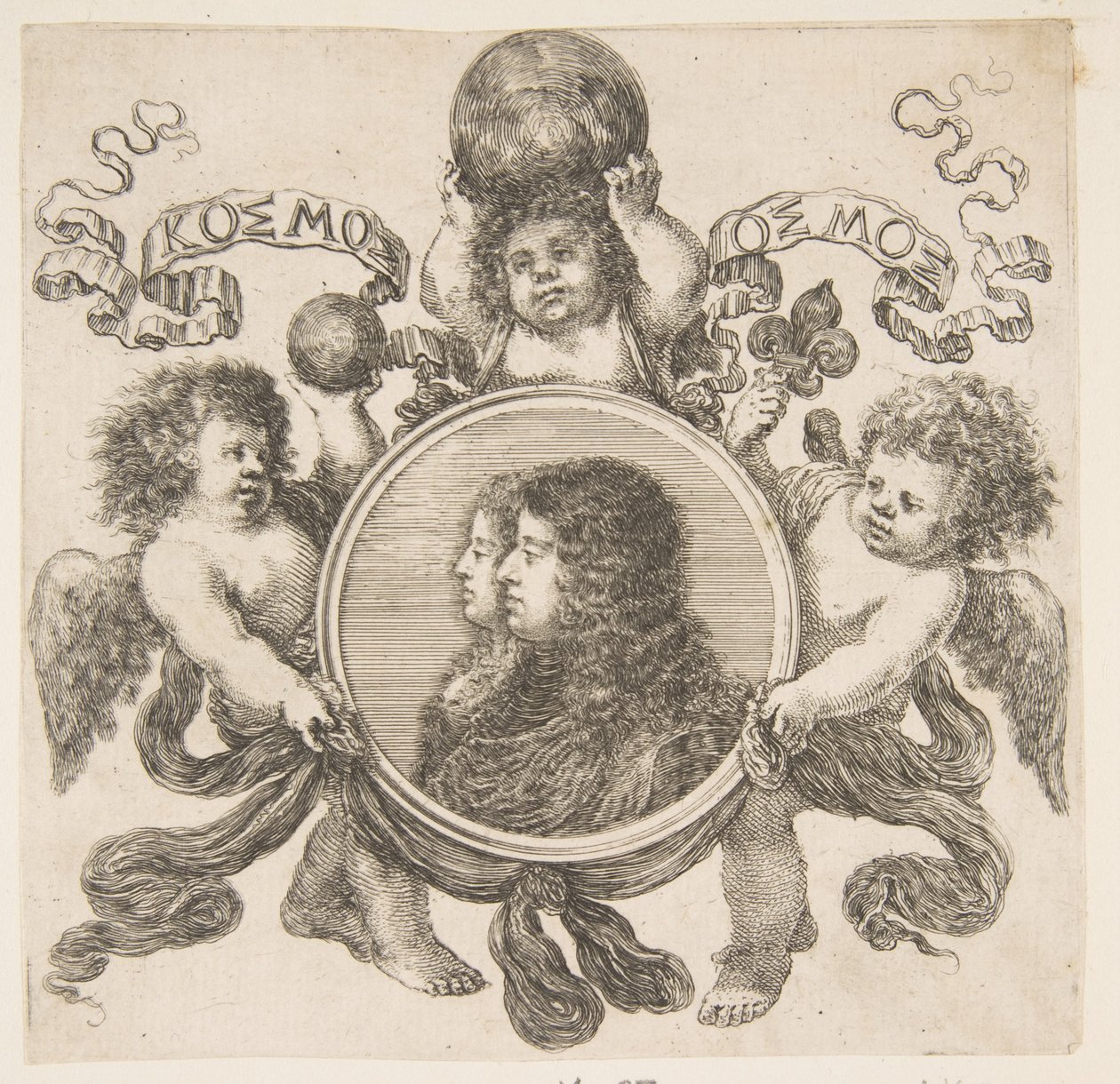 Cosimo de Medici, Príncipe de Toscana, y su esposa, Marguerite Louise d