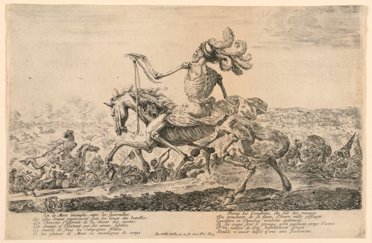 Muerte durante una batalla de Stefano della Bella