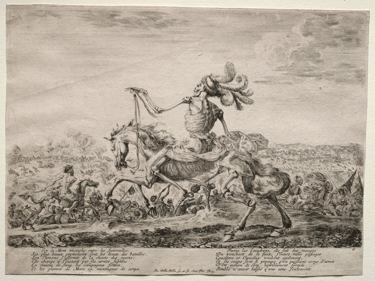 Muerte en el campo de batalla, 1646-1647 de Stefano della Bella