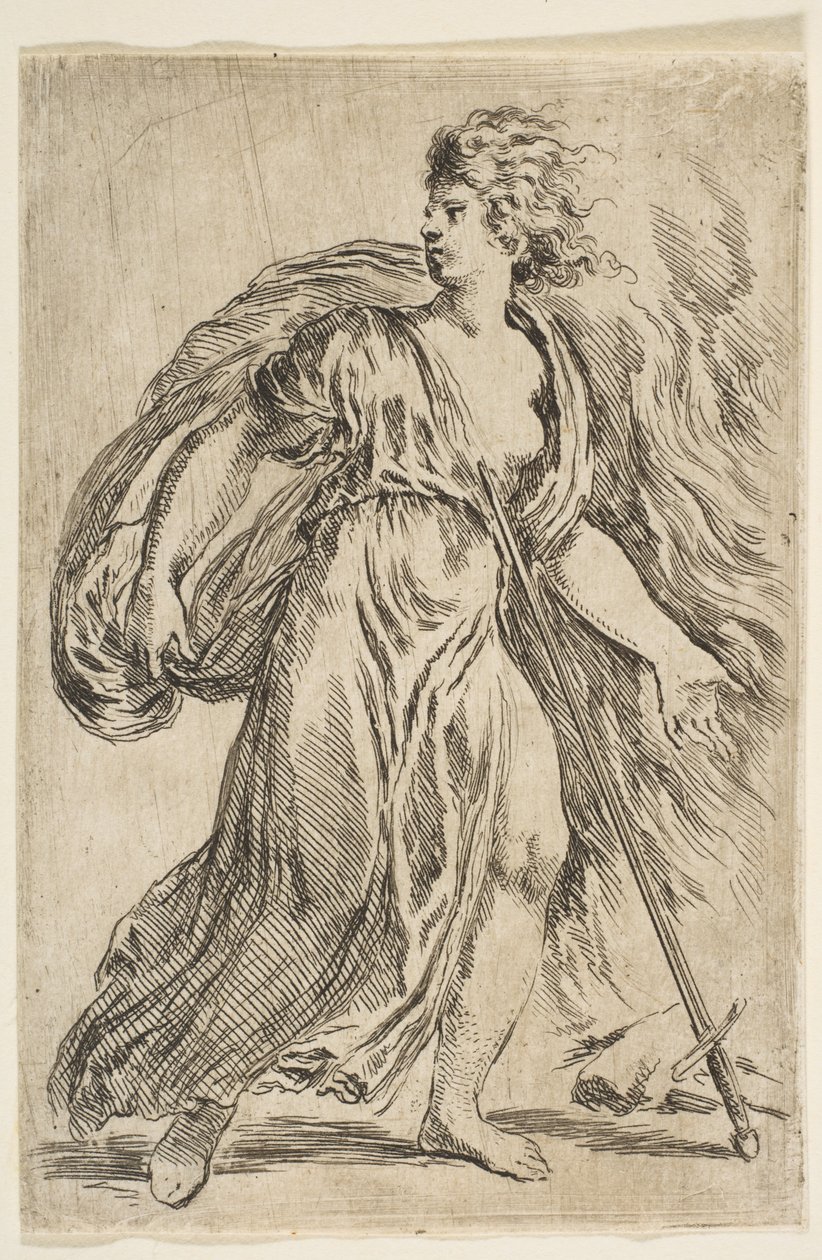 Dido suicidándose, ca. 1660 de Stefano della Bella