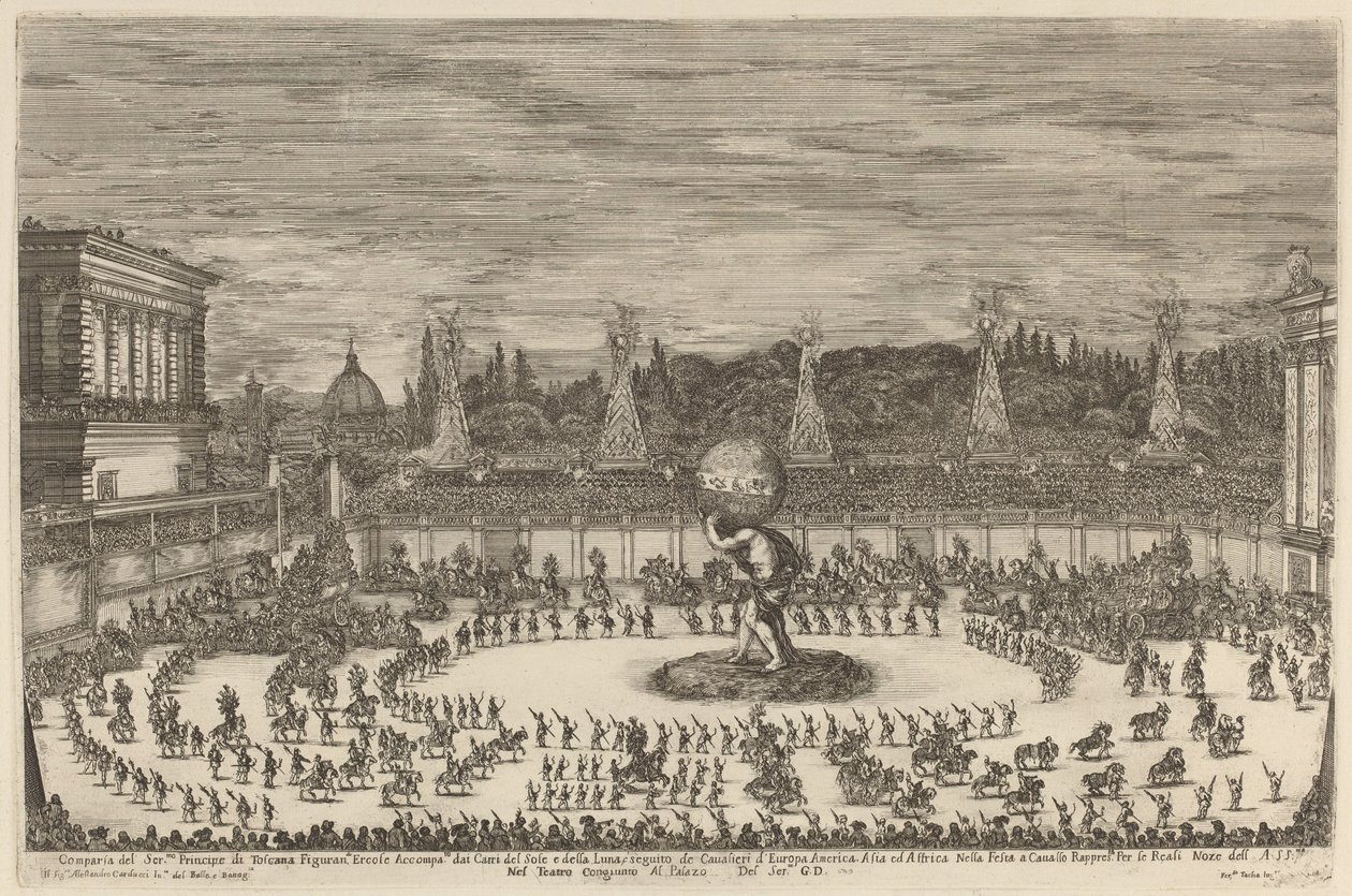 Entrada del Príncipe de Toscana, 1661 de Stefano della Bella