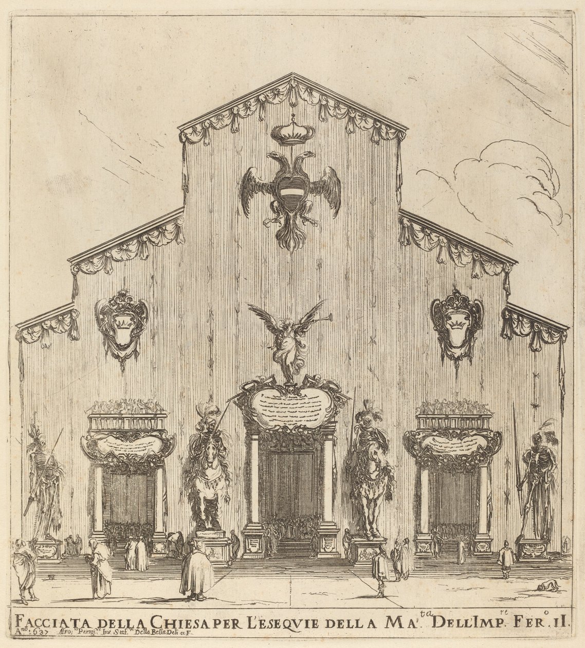 Fachada de la Iglesia de San Lorenzo, Florencia de Stefano della Bella