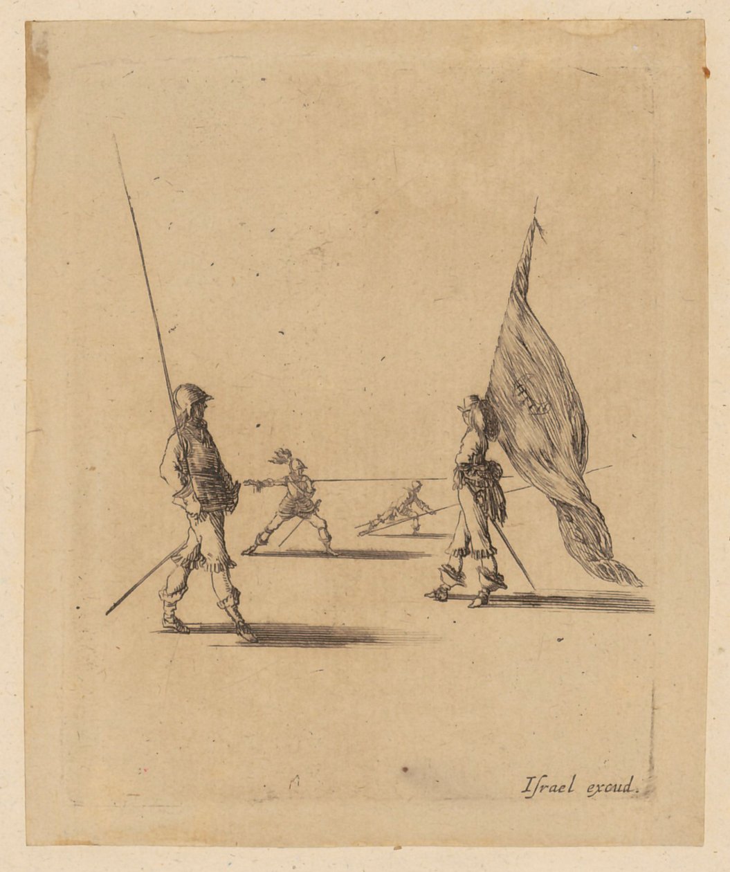 Abanderado y tres piqueros de Stefano della Bella