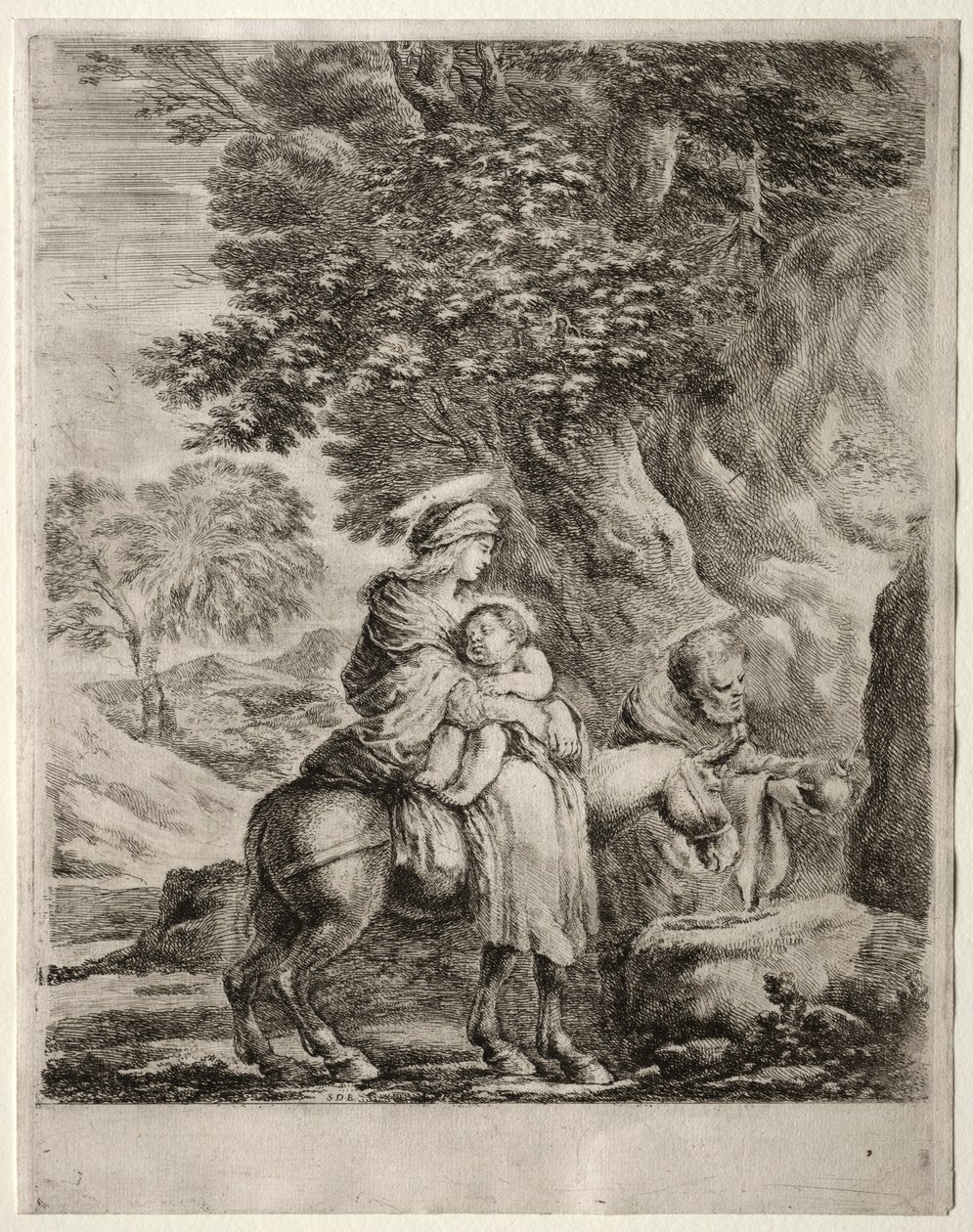 Flight into Egypt de Stefano della Bella