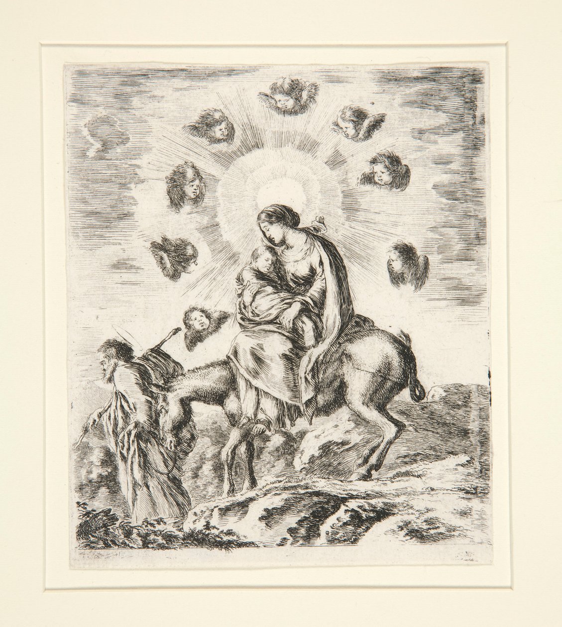 Huida a Egipto de Stefano della Bella