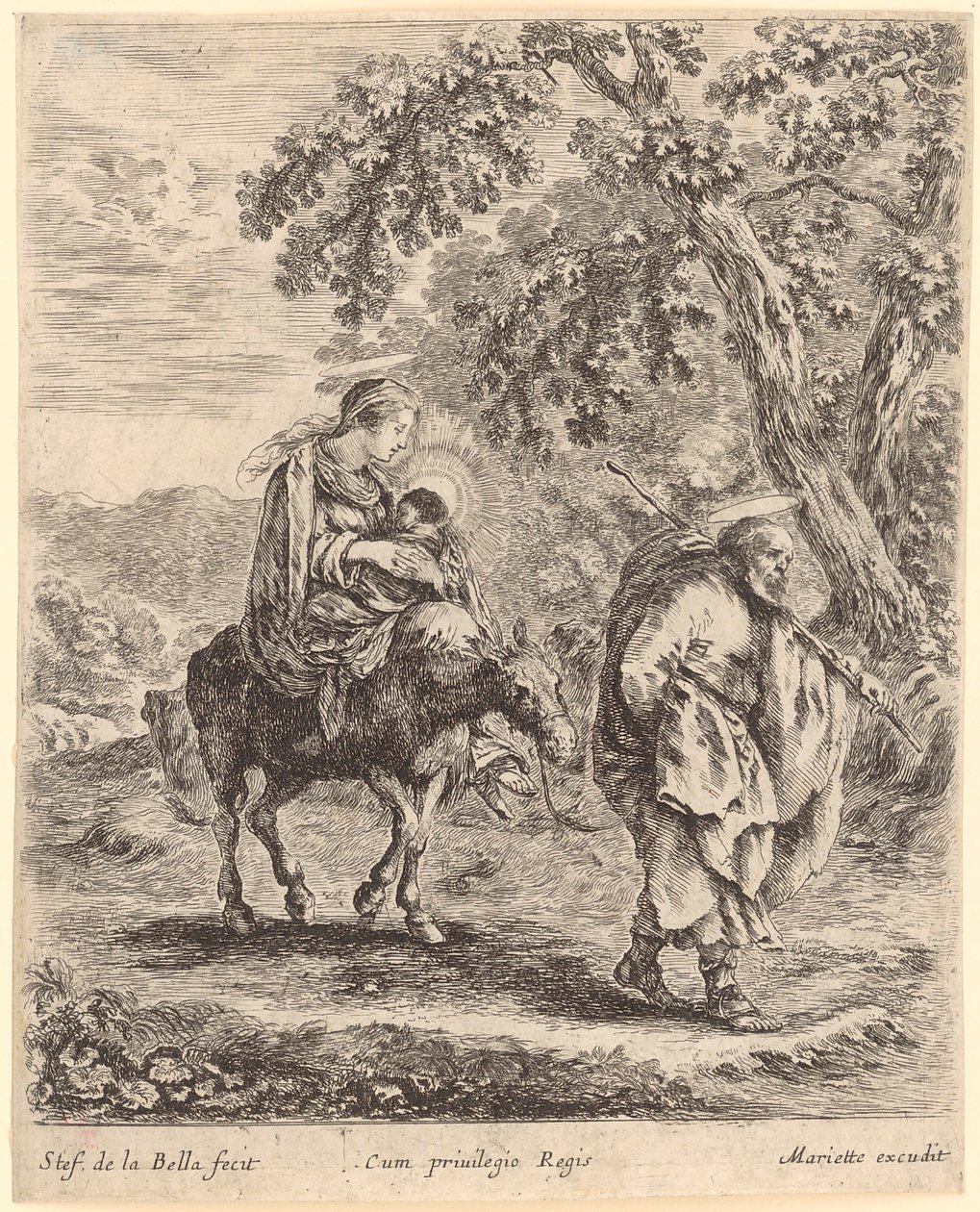 Huida a Egipto de Stefano della Bella