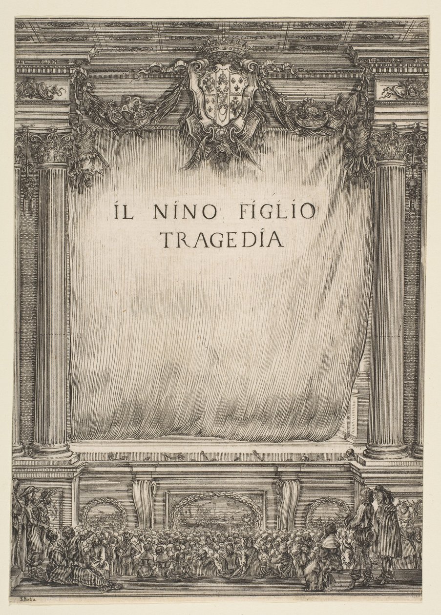 Frontispicio para Il Nino Figlio, 1655 de Stefano della Bella