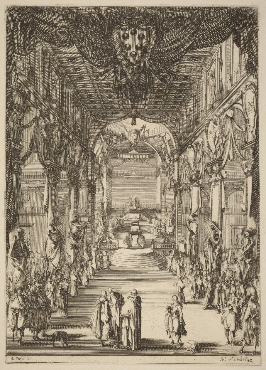Funeral del príncipe Francesco de Medici de Stefano della Bella