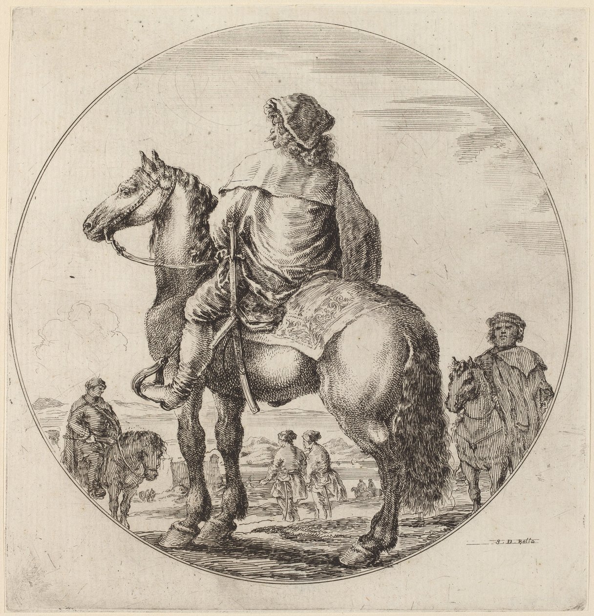 Caballero húngaro de Stefano della Bella