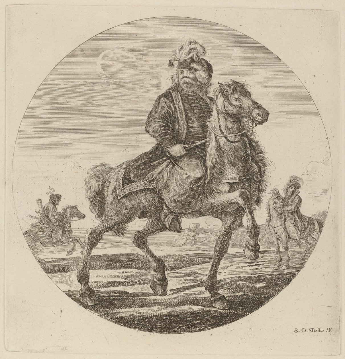 Caballero húngaro de Stefano della Bella