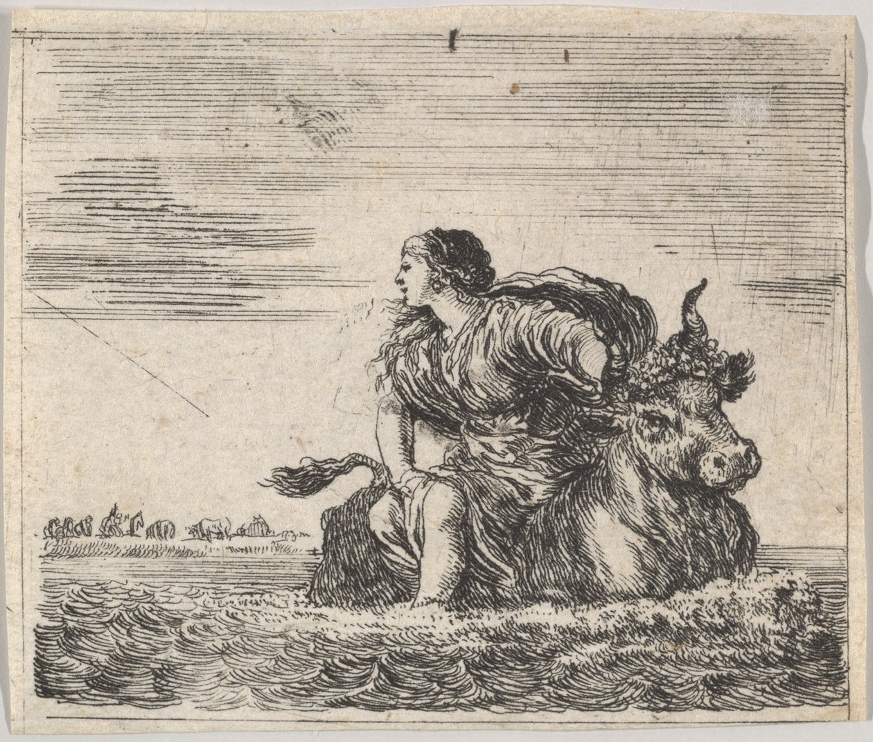 Júpiter y Europa, del Juego de la Mitología, 1644 de Stefano della Bella