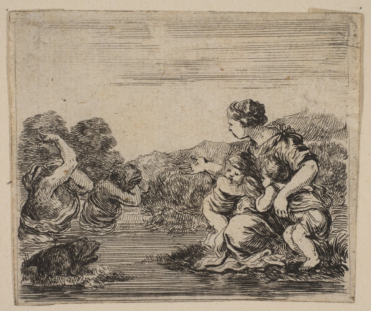 Latona, del Juego de la Mitología, 1644 de Stefano della Bella