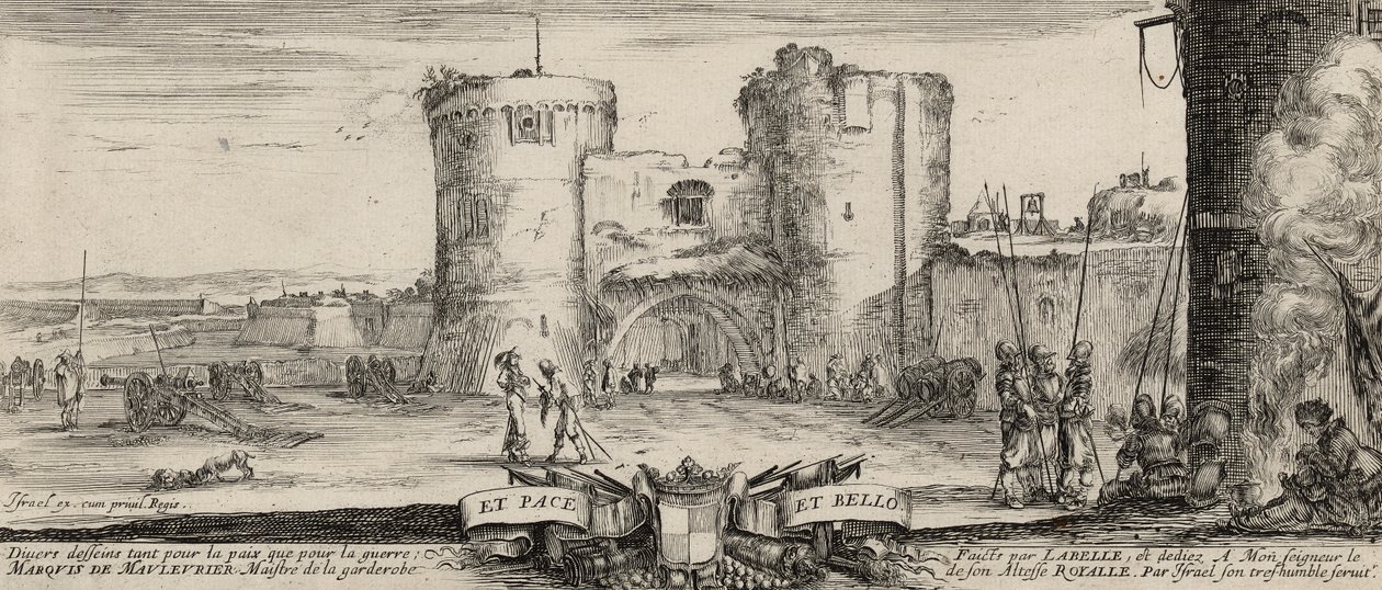 Entrada a una fortaleza de Stefano della Bella
