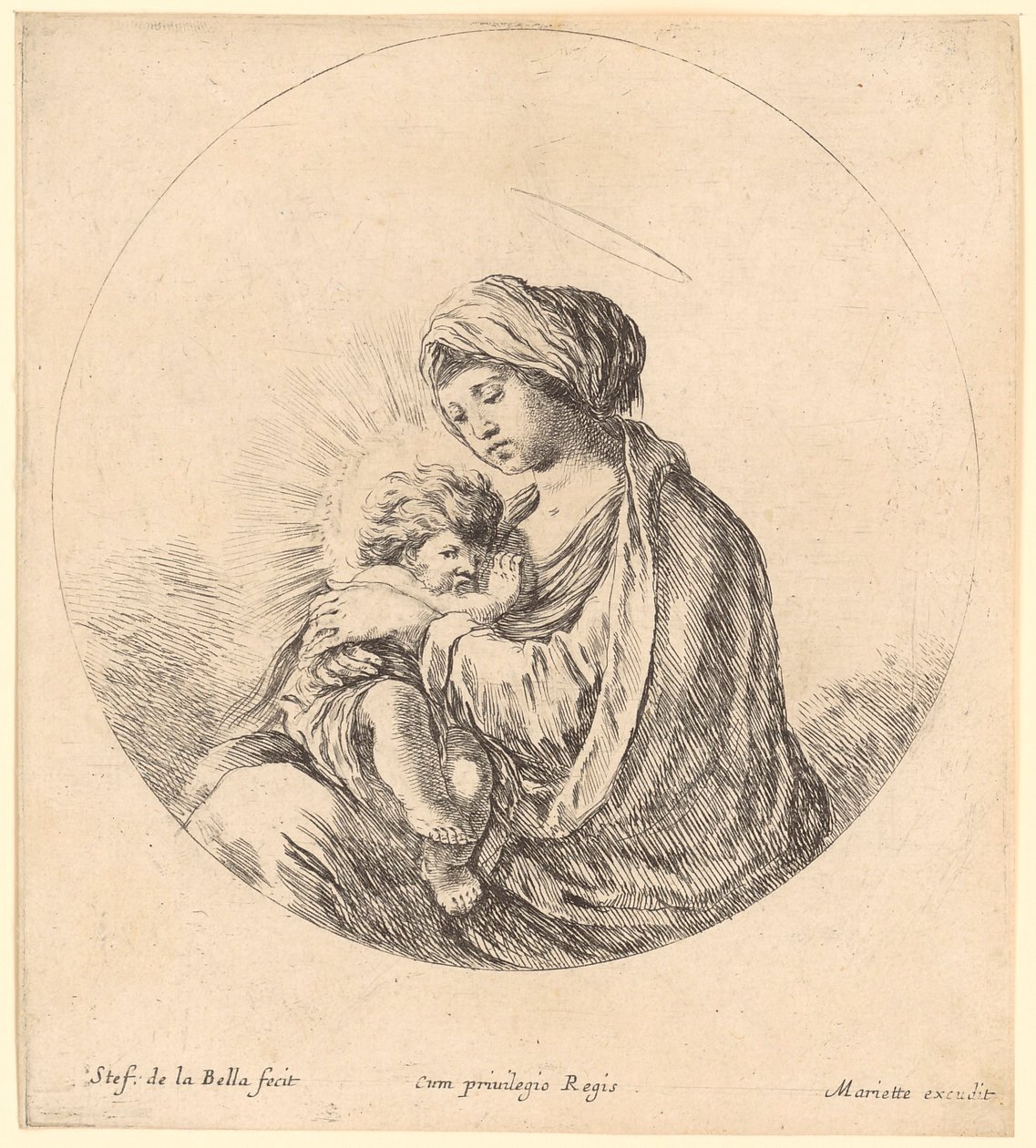 María con el Niño de Stefano della Bella