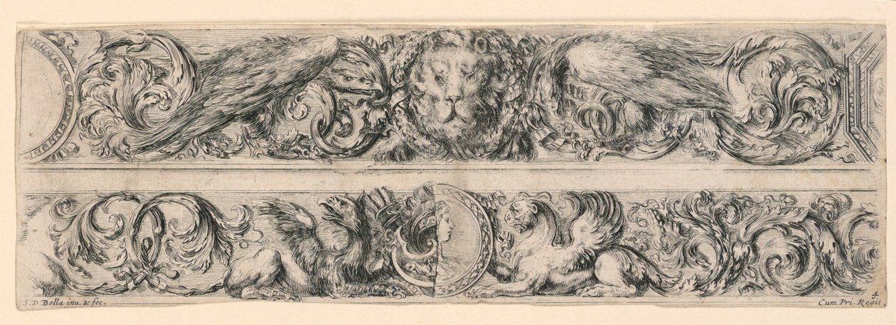 Ornamenti di fregi e fogliami de Stefano della Bella