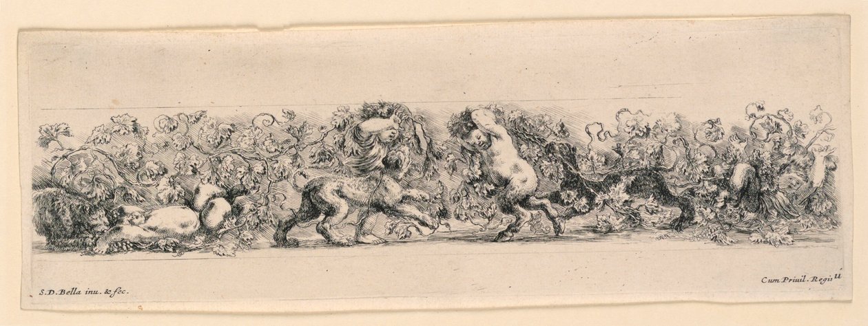 Ornamenti di fregi e fogliami de Stefano della Bella