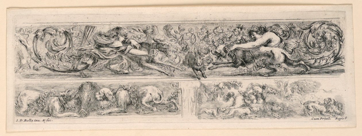 Ornamenti di fregi e fogliami de Stefano della Bella