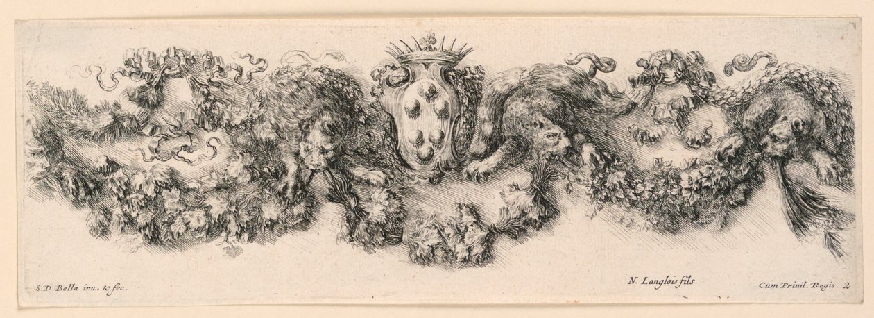 Ornamenti di fregi e fogliami de Stefano della Bella