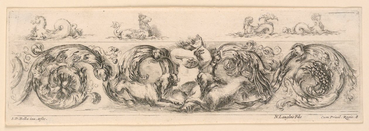 Ornamenti di fregi e fogliami de Stefano della Bella