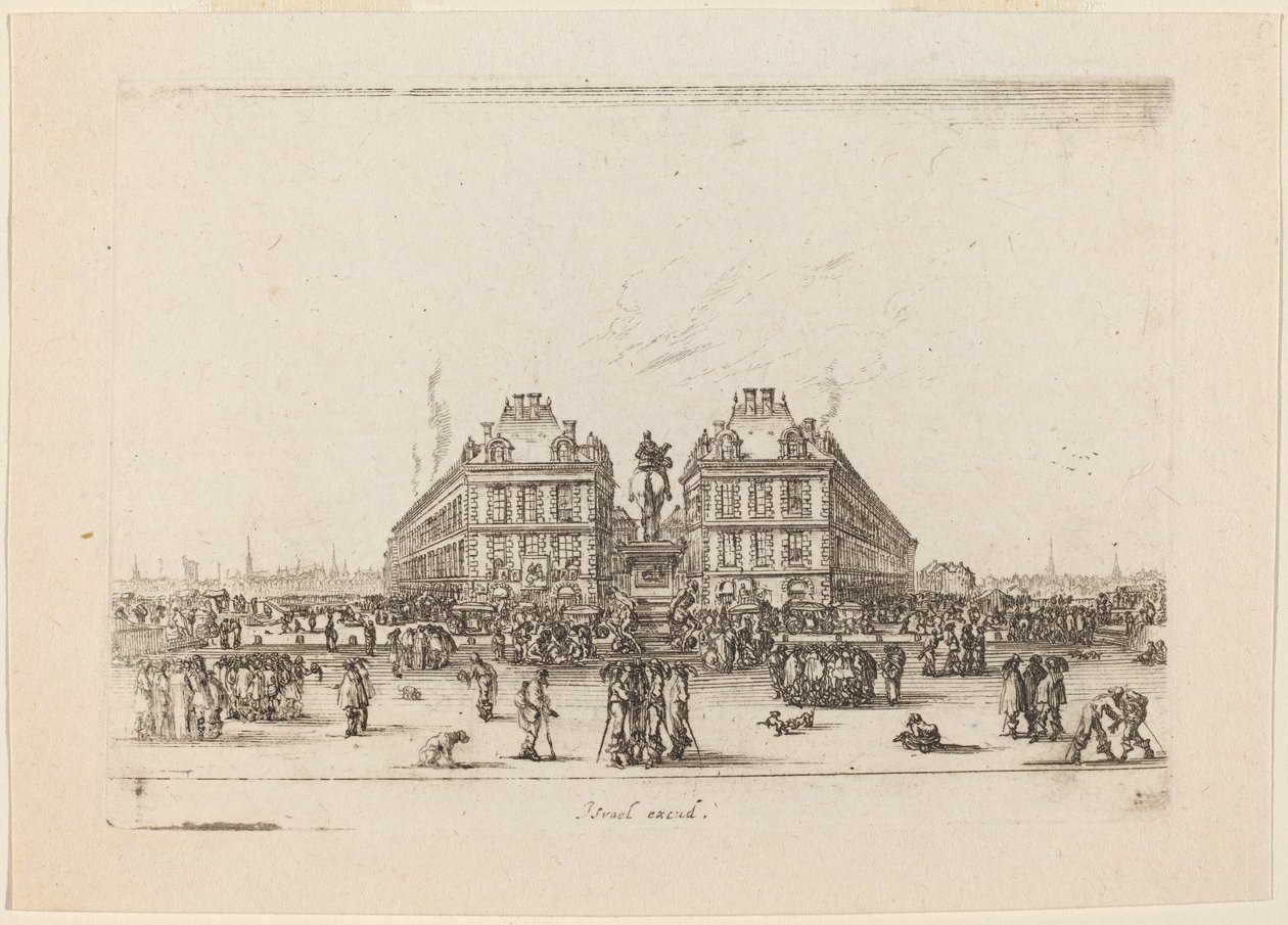 Place Dauphine, 1642 de Stefano della Bella