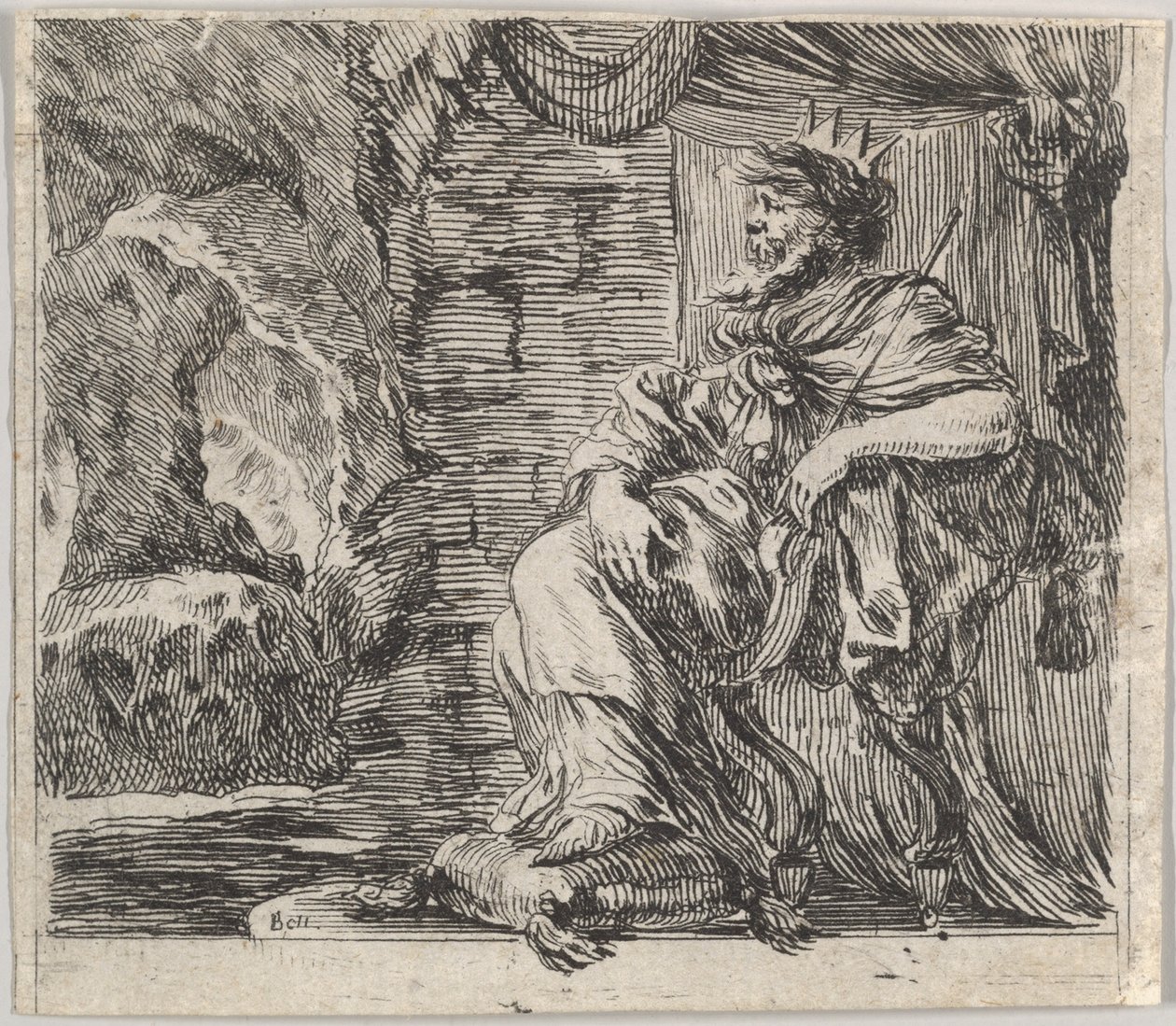 Plutón, del Juego de Mitología, 1644 de Stefano della Bella