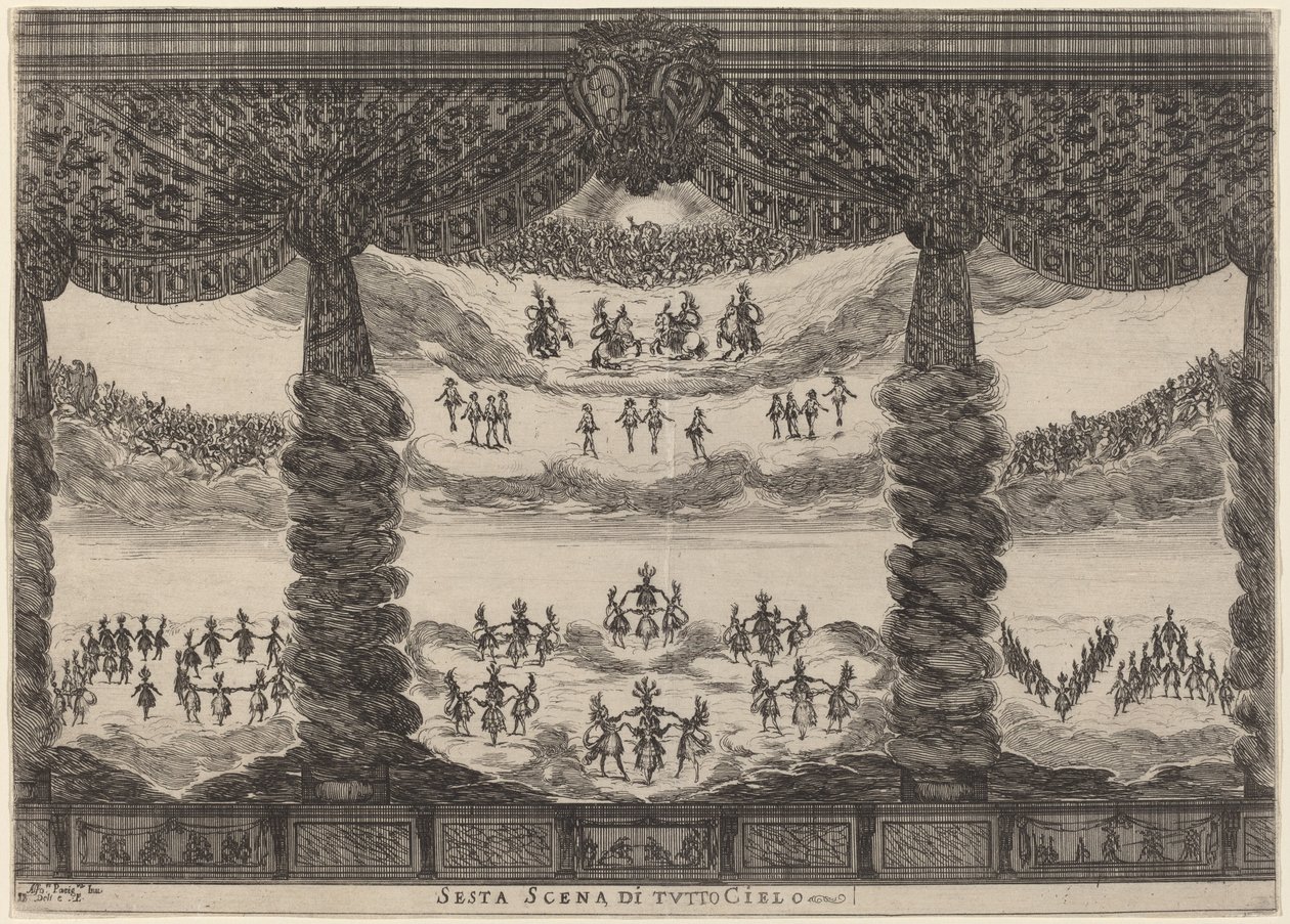 Sesta Scena di Tutto Cielo, 1637 de Stefano della Bella