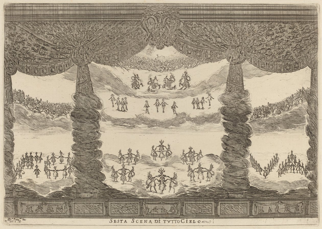 Sesta Scena di Tutto Cielo, 1637 de Stefano della Bella