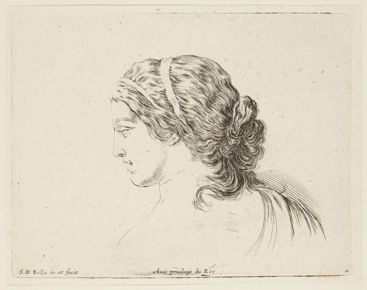 Estudio (I principii del disegno, 11) de Stefano della Bella