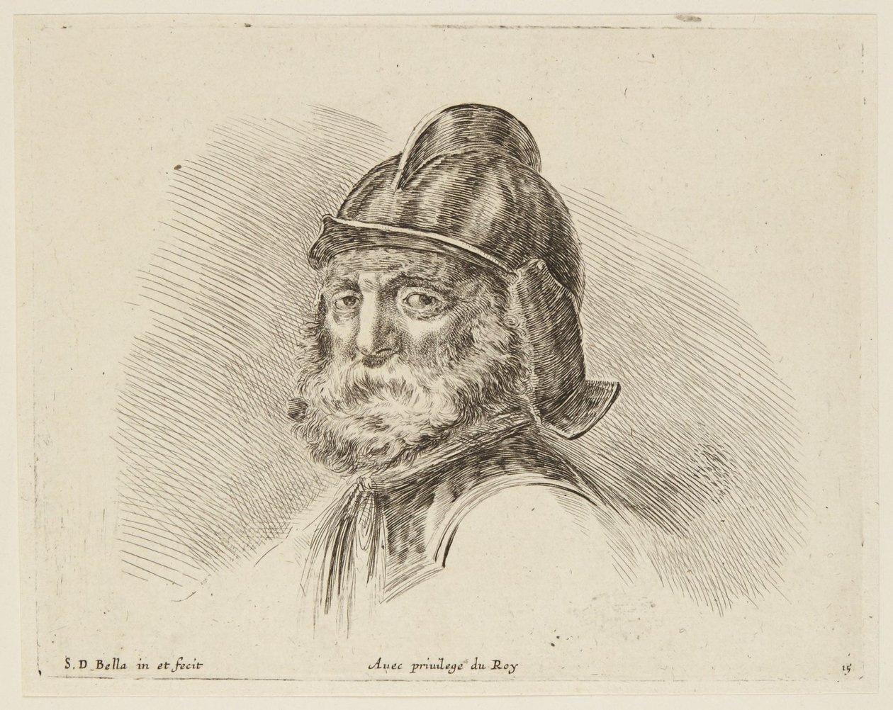 Estudio (I principii del disegno, 15) de Stefano della Bella