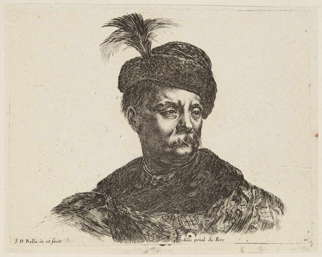 Estudio (I principii del disegno, 21) de Stefano della Bella