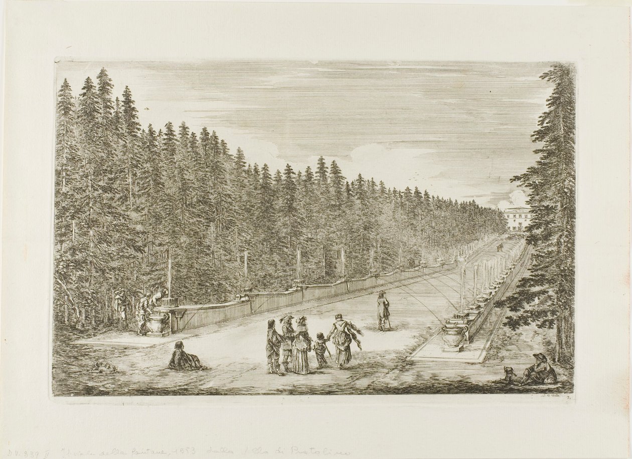 La avenida de las fuentes de Stefano della Bella