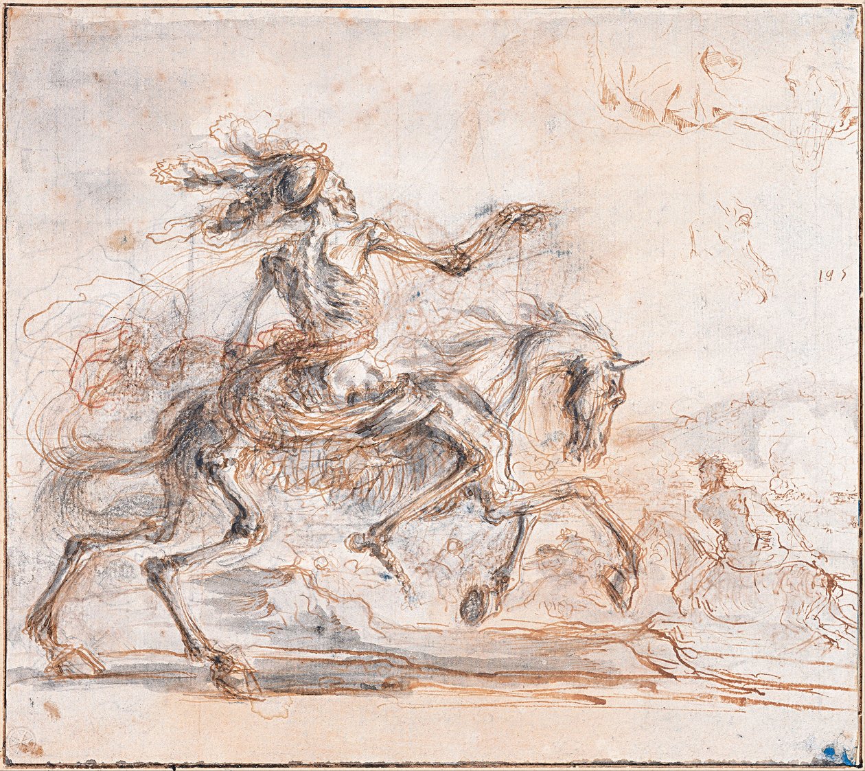 La muerte en el campo de batalla, entre 1640 y 1650 de Stefano della Bella