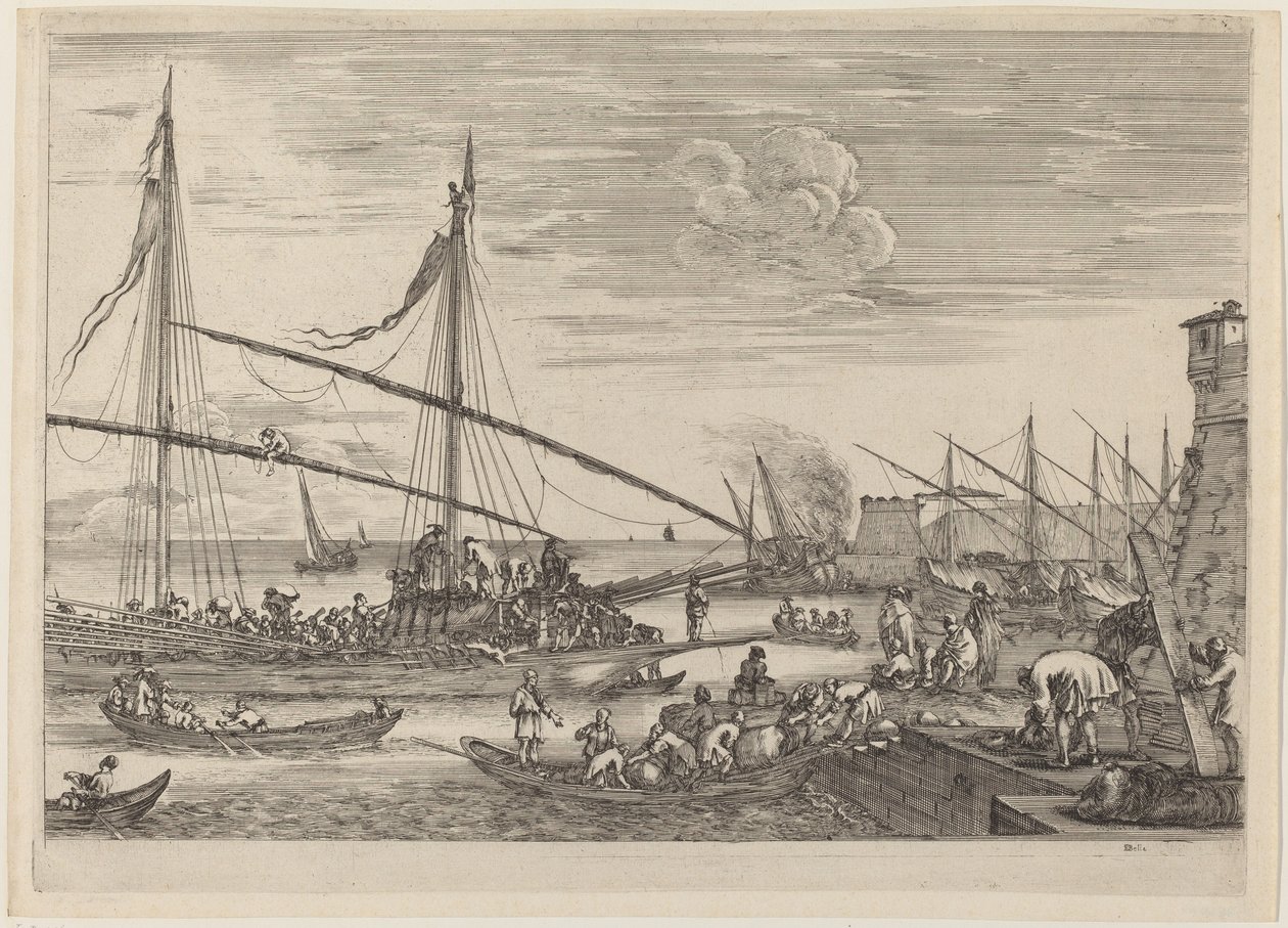 Las fortificaciones en Livorno de Stefano della Bella