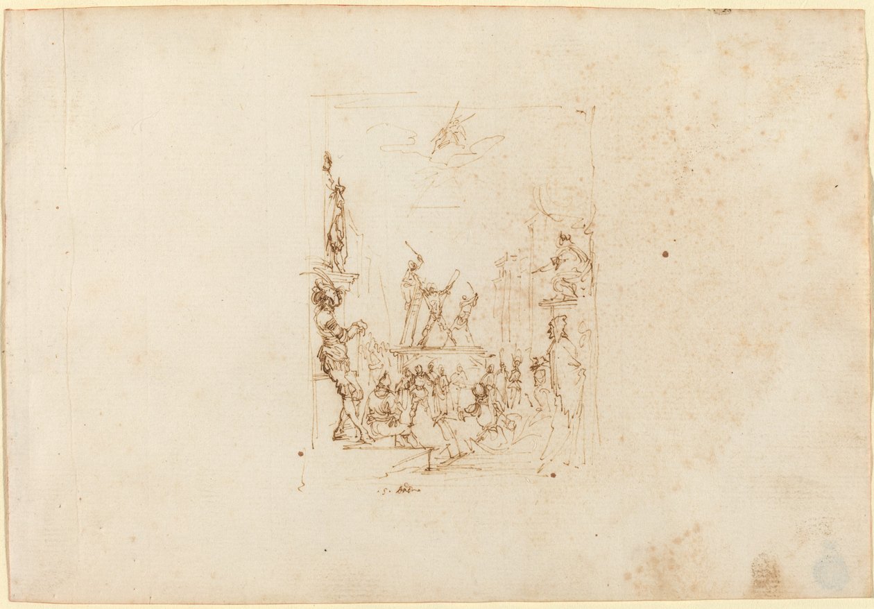 El martirio de San Andrés de Stefano della Bella