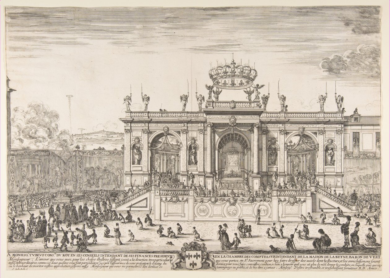 La procesión del Santísimo Sacramento de Stefano della Bella