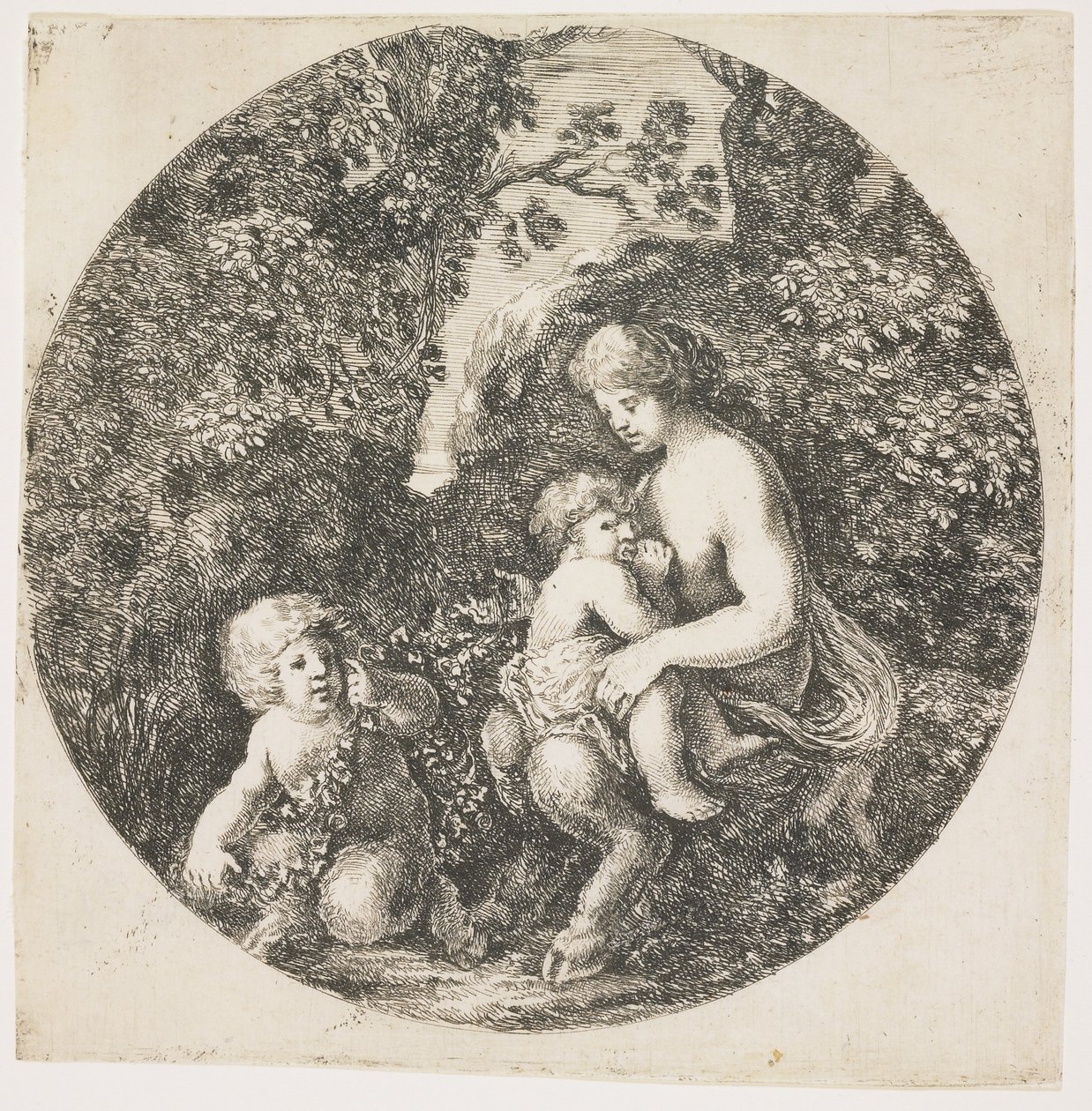 La esposa del sátiro, 1656 de Stefano della Bella