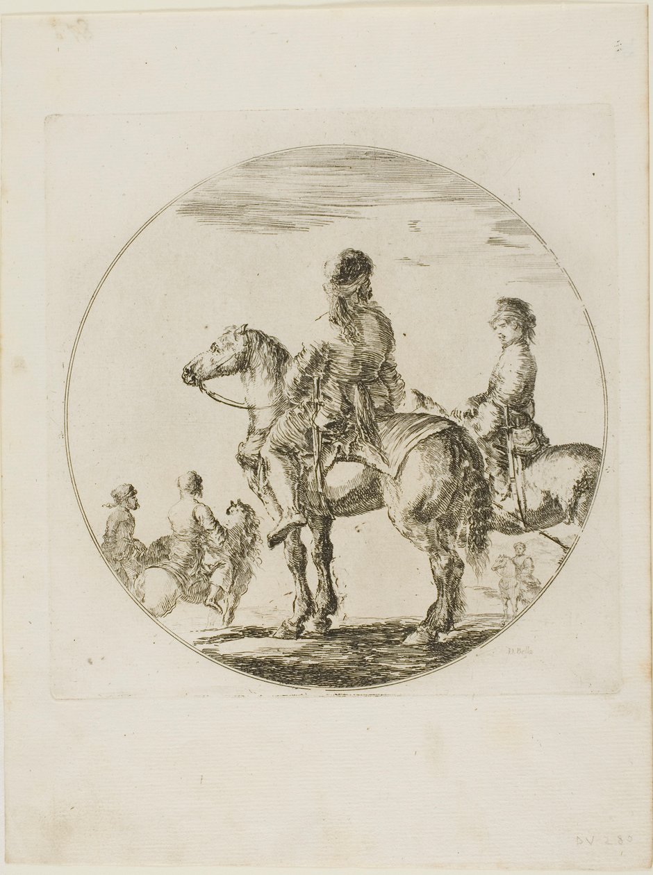 Dos jinetes polacos de Stefano della Bella