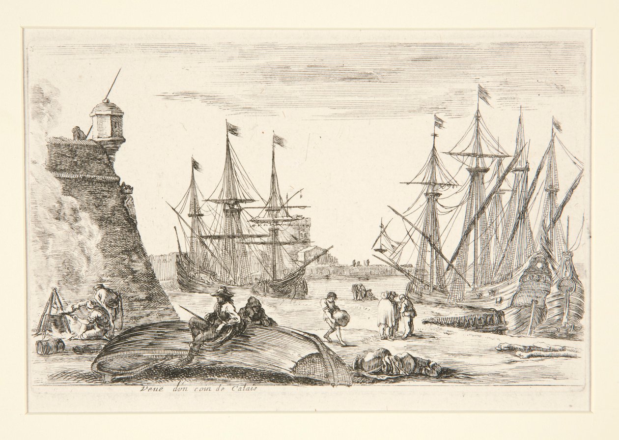 Vista de un Rincón de Calais (Vue d de Stefano della Bella