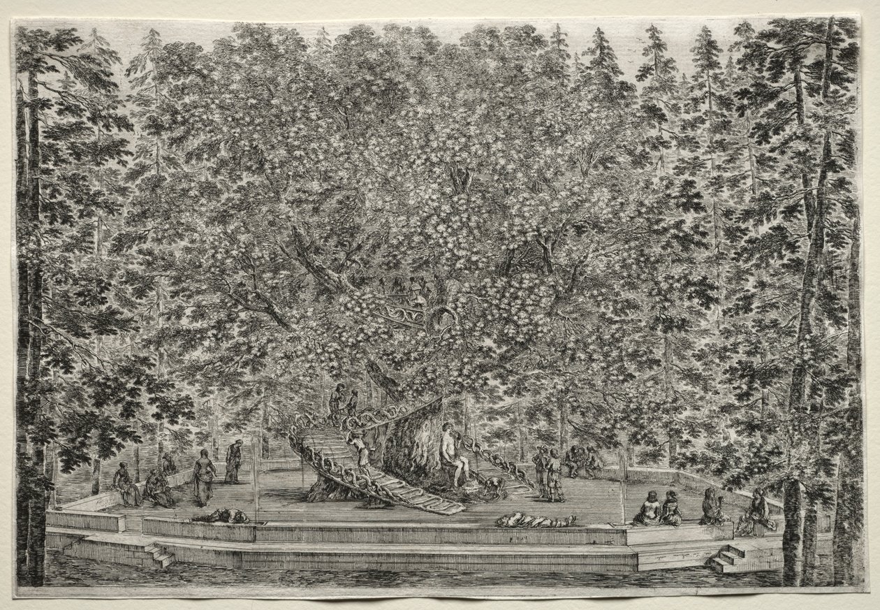 Vistas de la Villa de Pratolino: El Árbol Habitado de Stefano della Bella
